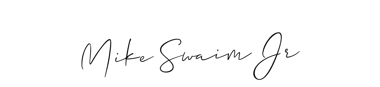 Design your own signature with our free online signature maker. With this signature software, you can create a handwritten (Allison_Script) signature for name Mike Swaim Jr. Mike Swaim Jr signature style 2 images and pictures png