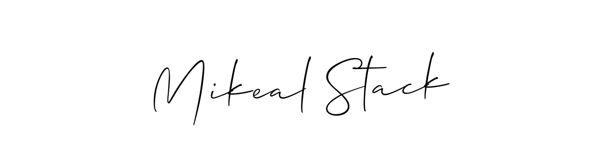 How to make Mikeal Stack signature? Allison_Script is a professional autograph style. Create handwritten signature for Mikeal Stack name. Mikeal Stack signature style 2 images and pictures png