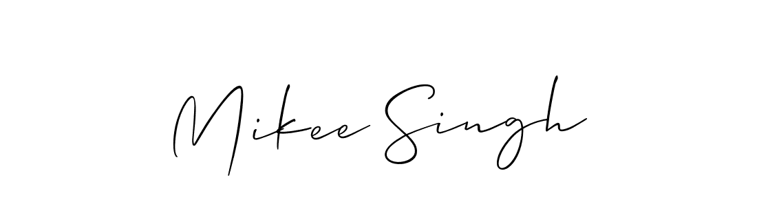 Also You can easily find your signature by using the search form. We will create Mikee Singh name handwritten signature images for you free of cost using Allison_Script sign style. Mikee Singh signature style 2 images and pictures png