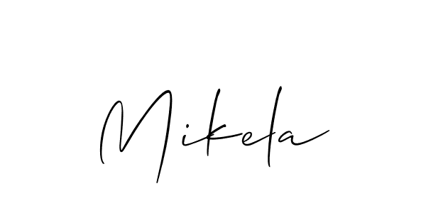 How to Draw Mikela signature style? Allison_Script is a latest design signature styles for name Mikela. Mikela signature style 2 images and pictures png