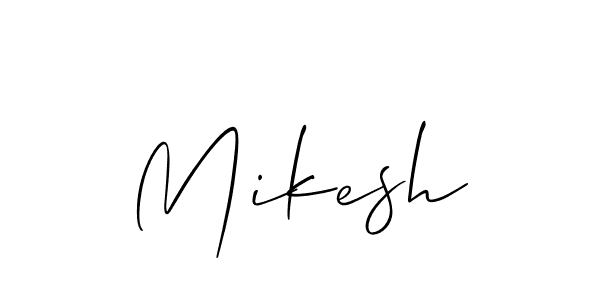 You should practise on your own different ways (Allison_Script) to write your name (Mikesh) in signature. don't let someone else do it for you. Mikesh signature style 2 images and pictures png