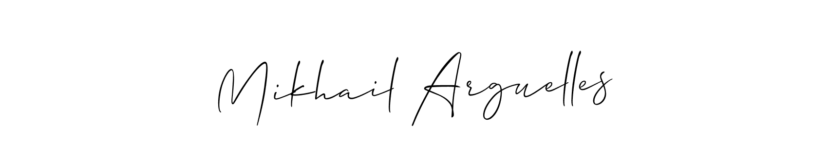 Best and Professional Signature Style for Mikhail Arguelles. Allison_Script Best Signature Style Collection. Mikhail Arguelles signature style 2 images and pictures png