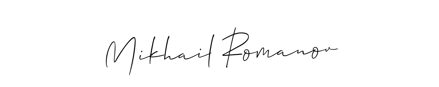 How to make Mikhail Romanov signature? Allison_Script is a professional autograph style. Create handwritten signature for Mikhail Romanov name. Mikhail Romanov signature style 2 images and pictures png