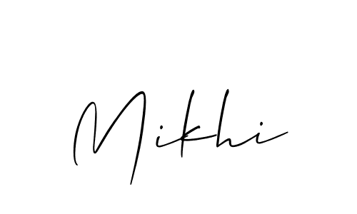 Check out images of Autograph of Mikhi name. Actor Mikhi Signature Style. Allison_Script is a professional sign style online. Mikhi signature style 2 images and pictures png