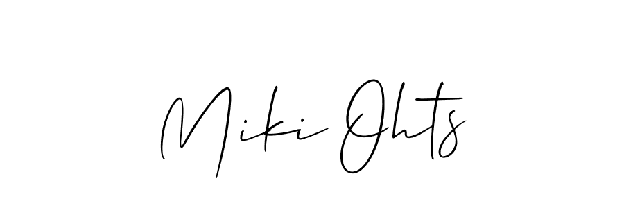 This is the best signature style for the Miki Ohts name. Also you like these signature font (Allison_Script). Mix name signature. Miki Ohts signature style 2 images and pictures png