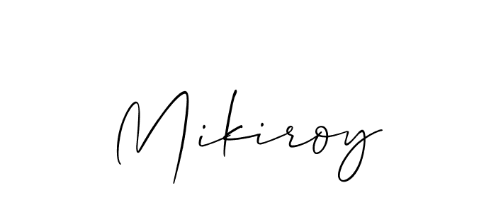 Make a beautiful signature design for name Mikiroy. With this signature (Allison_Script) style, you can create a handwritten signature for free. Mikiroy signature style 2 images and pictures png