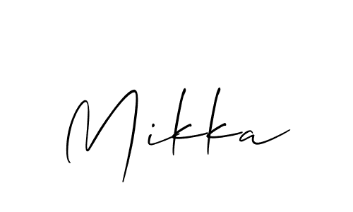 Also we have Mikka name is the best signature style. Create professional handwritten signature collection using Allison_Script autograph style. Mikka signature style 2 images and pictures png