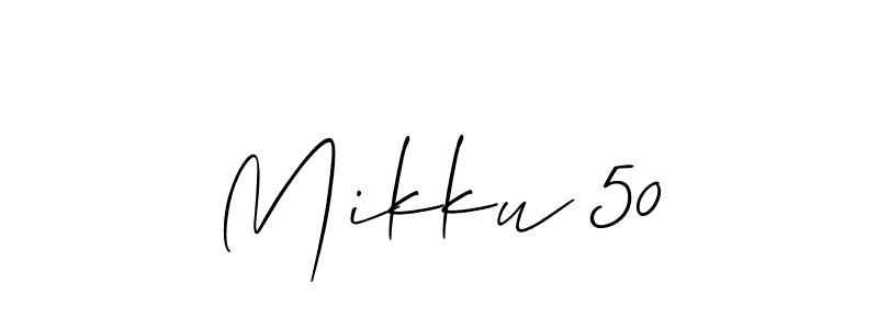 Also You can easily find your signature by using the search form. We will create Mikku 50 name handwritten signature images for you free of cost using Allison_Script sign style. Mikku 50 signature style 2 images and pictures png