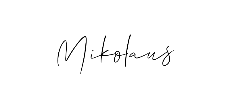 How to Draw Mikolaus signature style? Allison_Script is a latest design signature styles for name Mikolaus. Mikolaus signature style 2 images and pictures png