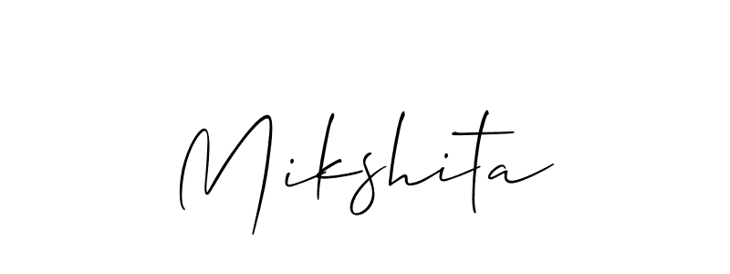 How to make Mikshita name signature. Use Allison_Script style for creating short signs online. This is the latest handwritten sign. Mikshita signature style 2 images and pictures png