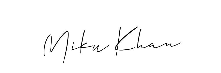 Once you've used our free online signature maker to create your best signature Allison_Script style, it's time to enjoy all of the benefits that Miku Khan name signing documents. Miku Khan signature style 2 images and pictures png