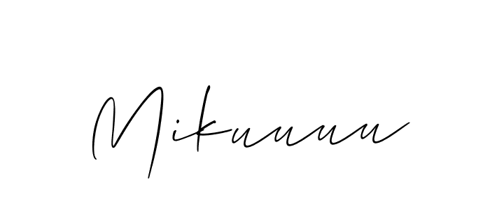 Best and Professional Signature Style for Mikuuuu. Allison_Script Best Signature Style Collection. Mikuuuu signature style 2 images and pictures png