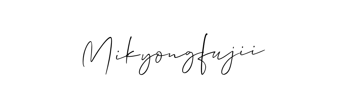 Once you've used our free online signature maker to create your best signature Allison_Script style, it's time to enjoy all of the benefits that Mikyongfujii name signing documents. Mikyongfujii signature style 2 images and pictures png