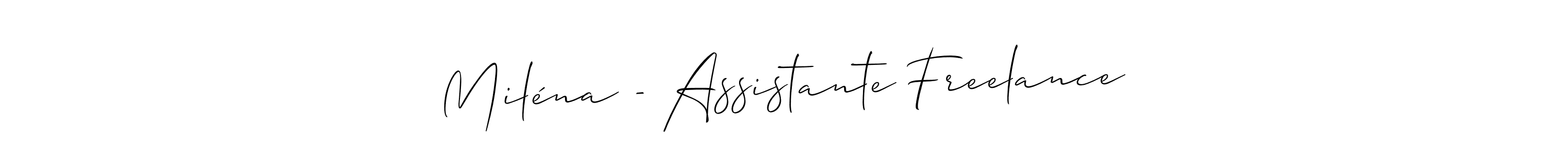 Once you've used our free online signature maker to create your best signature Allison_Script style, it's time to enjoy all of the benefits that Miléna - Assistante Freelance name signing documents. Miléna - Assistante Freelance signature style 2 images and pictures png