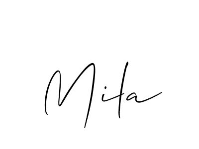 Also we have Mila name is the best signature style. Create professional handwritten signature collection using Allison_Script autograph style. Mila signature style 2 images and pictures png