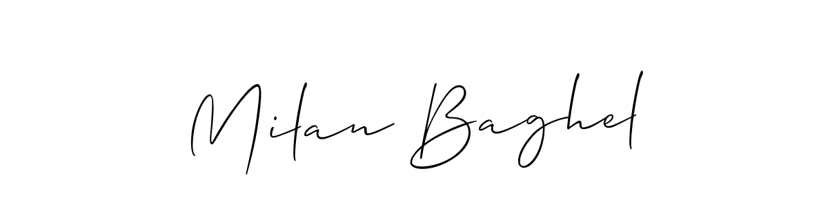 This is the best signature style for the Milan Baghel name. Also you like these signature font (Allison_Script). Mix name signature. Milan Baghel signature style 2 images and pictures png