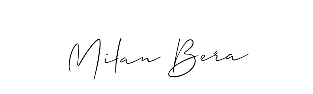 Best and Professional Signature Style for Milan Bera. Allison_Script Best Signature Style Collection. Milan Bera signature style 2 images and pictures png