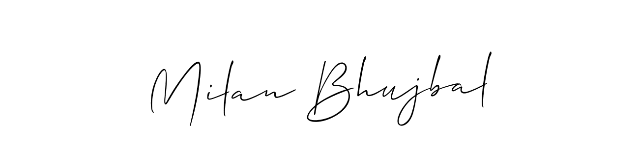 Best and Professional Signature Style for Milan Bhujbal. Allison_Script Best Signature Style Collection. Milan Bhujbal signature style 2 images and pictures png