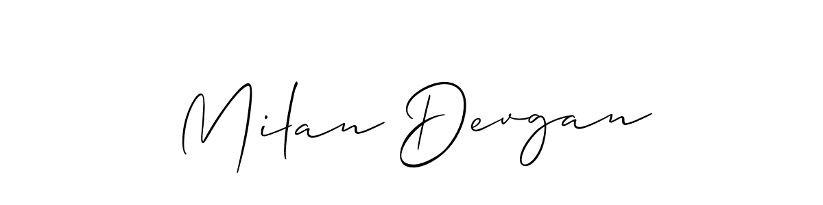 See photos of Milan Devgan official signature by Spectra . Check more albums & portfolios. Read reviews & check more about Allison_Script font. Milan Devgan signature style 2 images and pictures png