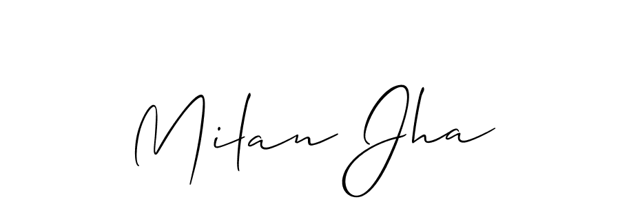 This is the best signature style for the Milan Jha name. Also you like these signature font (Allison_Script). Mix name signature. Milan Jha signature style 2 images and pictures png