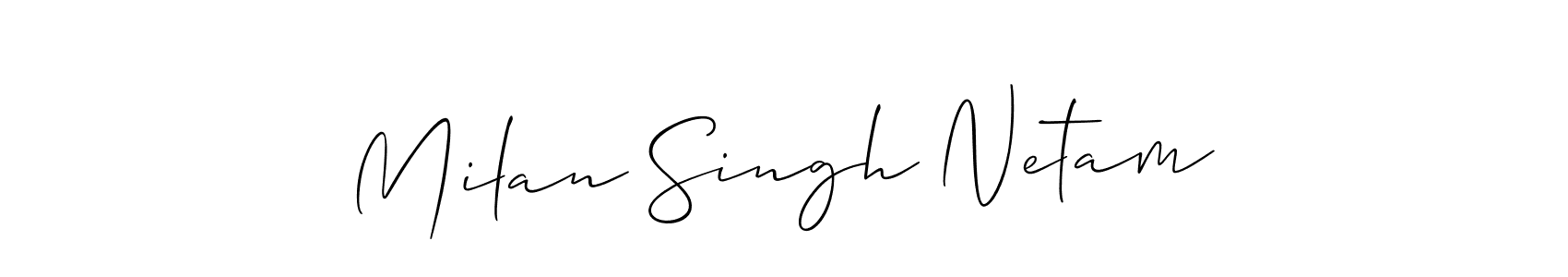 Once you've used our free online signature maker to create your best signature Allison_Script style, it's time to enjoy all of the benefits that Milan Singh Netam name signing documents. Milan Singh Netam signature style 2 images and pictures png