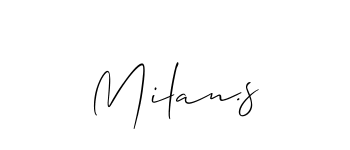 Milan.s stylish signature style. Best Handwritten Sign (Allison_Script) for my name. Handwritten Signature Collection Ideas for my name Milan.s. Milan.s signature style 2 images and pictures png
