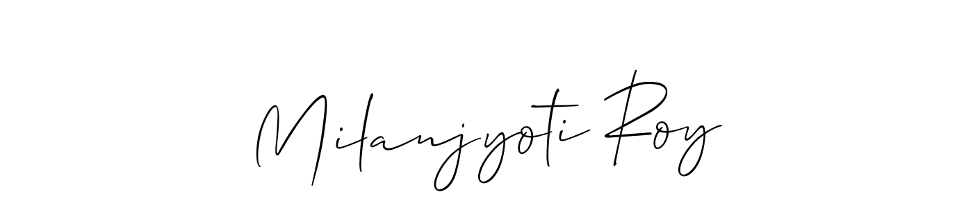 Here are the top 10 professional signature styles for the name Milanjyoti Roy. These are the best autograph styles you can use for your name. Milanjyoti Roy signature style 2 images and pictures png