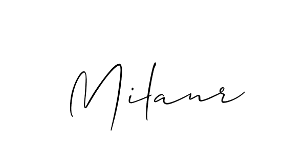 Once you've used our free online signature maker to create your best signature Allison_Script style, it's time to enjoy all of the benefits that Milanr name signing documents. Milanr signature style 2 images and pictures png