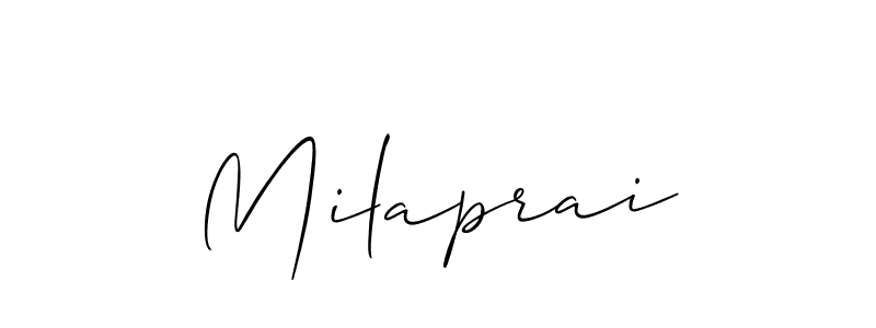 Make a beautiful signature design for name Milaprai. Use this online signature maker to create a handwritten signature for free. Milaprai signature style 2 images and pictures png