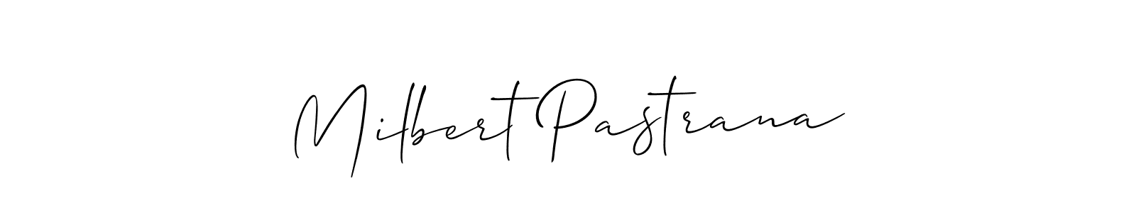 Also we have Milbert Pastrana name is the best signature style. Create professional handwritten signature collection using Allison_Script autograph style. Milbert Pastrana signature style 2 images and pictures png