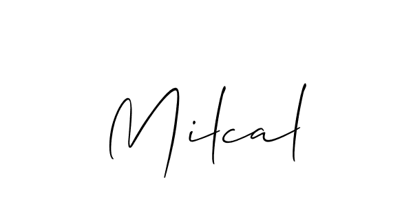 How to make Milcal name signature. Use Allison_Script style for creating short signs online. This is the latest handwritten sign. Milcal signature style 2 images and pictures png