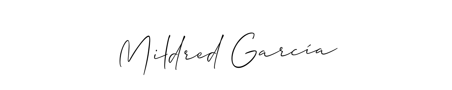 It looks lik you need a new signature style for name Mildred García. Design unique handwritten (Allison_Script) signature with our free signature maker in just a few clicks. Mildred García signature style 2 images and pictures png