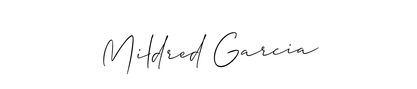 Best and Professional Signature Style for Mildred Garcia. Allison_Script Best Signature Style Collection. Mildred Garcia signature style 2 images and pictures png