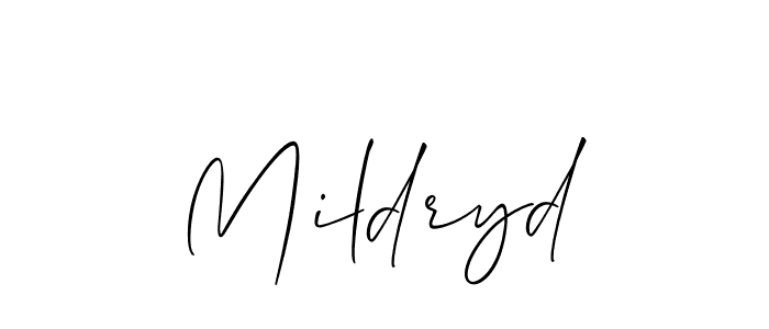 This is the best signature style for the Mildryd name. Also you like these signature font (Allison_Script). Mix name signature. Mildryd signature style 2 images and pictures png