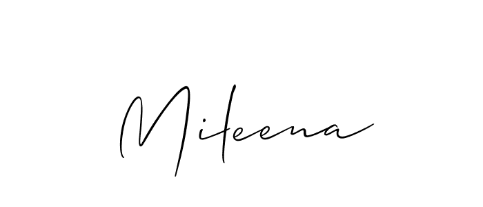 Similarly Allison_Script is the best handwritten signature design. Signature creator online .You can use it as an online autograph creator for name Mileena. Mileena signature style 2 images and pictures png