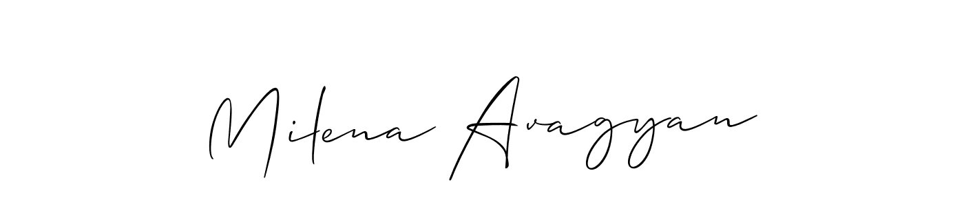 Check out images of Autograph of Milena Avagyan name. Actor Milena Avagyan Signature Style. Allison_Script is a professional sign style online. Milena Avagyan signature style 2 images and pictures png