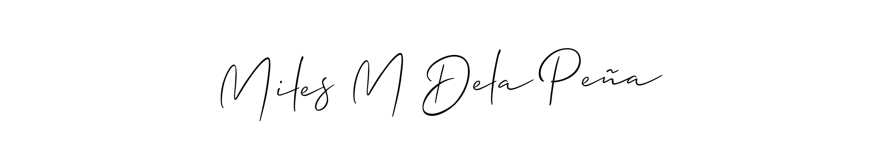 You can use this online signature creator to create a handwritten signature for the name Miles M Dela Peña. This is the best online autograph maker. Miles M Dela Peña signature style 2 images and pictures png