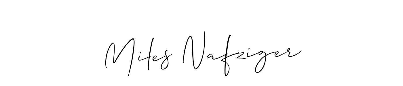 Create a beautiful signature design for name Miles Nafziger. With this signature (Allison_Script) fonts, you can make a handwritten signature for free. Miles Nafziger signature style 2 images and pictures png