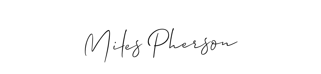 Also we have Miles Pherson name is the best signature style. Create professional handwritten signature collection using Allison_Script autograph style. Miles Pherson signature style 2 images and pictures png