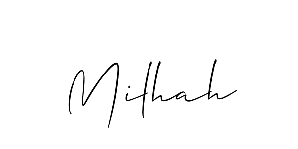 Here are the top 10 professional signature styles for the name Milhah. These are the best autograph styles you can use for your name. Milhah signature style 2 images and pictures png