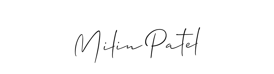 You can use this online signature creator to create a handwritten signature for the name Milin Patel. This is the best online autograph maker. Milin Patel signature style 2 images and pictures png