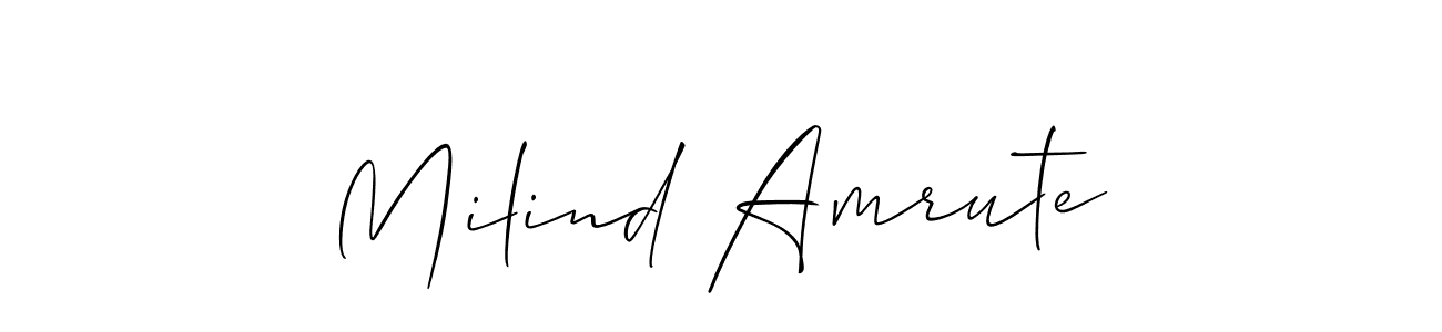 Once you've used our free online signature maker to create your best signature Allison_Script style, it's time to enjoy all of the benefits that Milind Amrute name signing documents. Milind Amrute signature style 2 images and pictures png