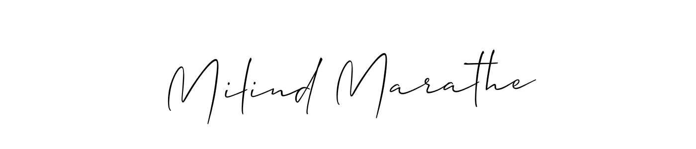 Make a beautiful signature design for name Milind Marathe. Use this online signature maker to create a handwritten signature for free. Milind Marathe signature style 2 images and pictures png