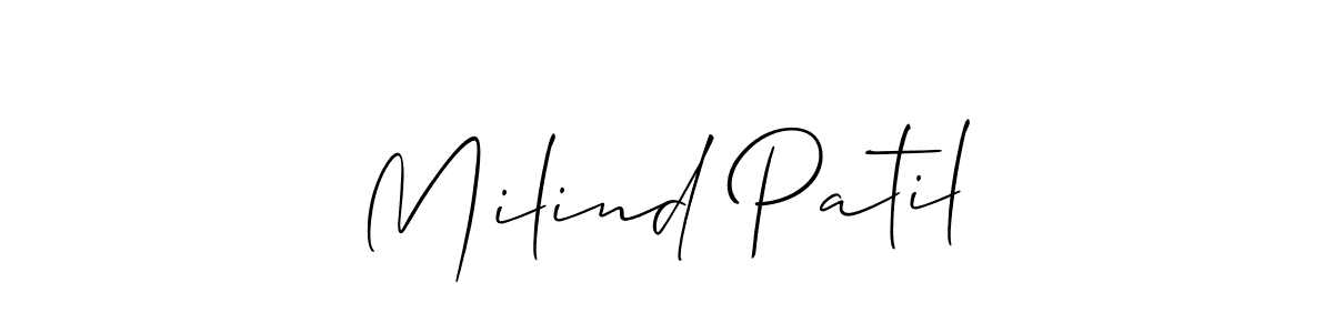 Best and Professional Signature Style for Milind Patil. Allison_Script Best Signature Style Collection. Milind Patil signature style 2 images and pictures png