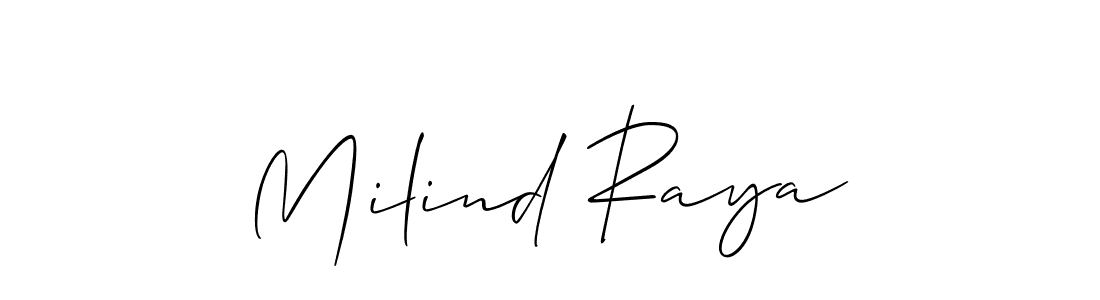 Once you've used our free online signature maker to create your best signature Allison_Script style, it's time to enjoy all of the benefits that Milind Raya name signing documents. Milind Raya signature style 2 images and pictures png