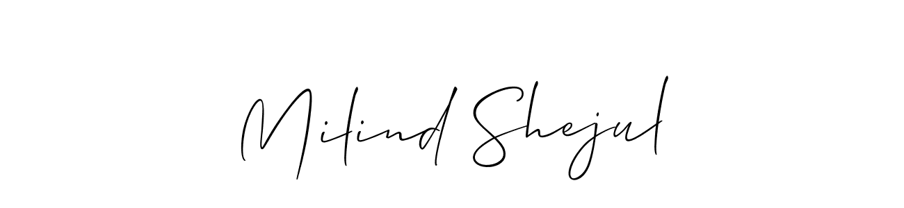 Best and Professional Signature Style for Milind Shejul. Allison_Script Best Signature Style Collection. Milind Shejul signature style 2 images and pictures png