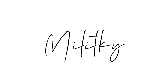This is the best signature style for the Militky name. Also you like these signature font (Allison_Script). Mix name signature. Militky signature style 2 images and pictures png