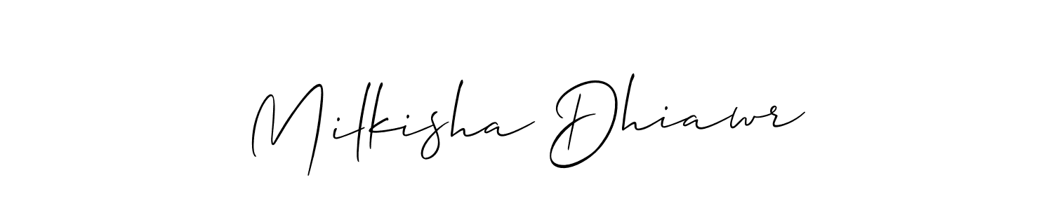 Make a beautiful signature design for name Milkisha Dhiawr. Use this online signature maker to create a handwritten signature for free. Milkisha Dhiawr signature style 2 images and pictures png