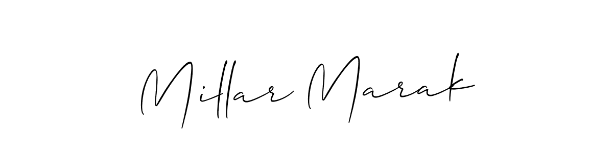 Also we have Millar Marak name is the best signature style. Create professional handwritten signature collection using Allison_Script autograph style. Millar Marak signature style 2 images and pictures png