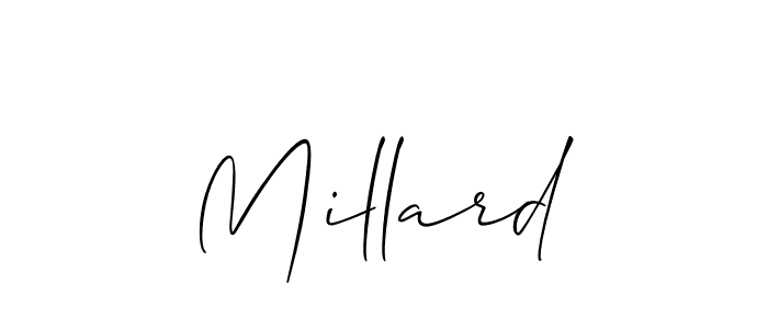Similarly Allison_Script is the best handwritten signature design. Signature creator online .You can use it as an online autograph creator for name Millard. Millard signature style 2 images and pictures png
